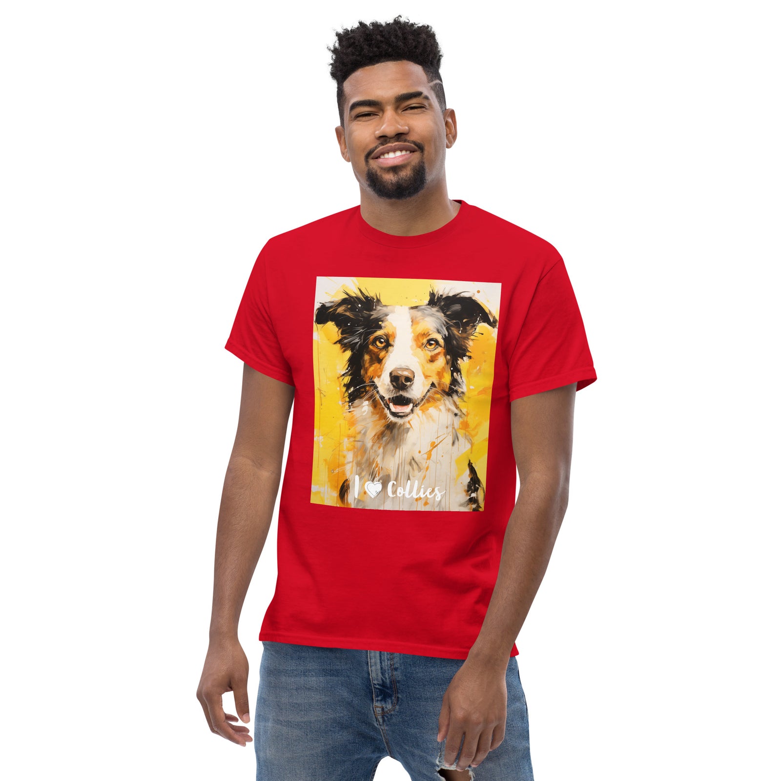 Men's classic tee - I ❤ DOGS - Border Collie