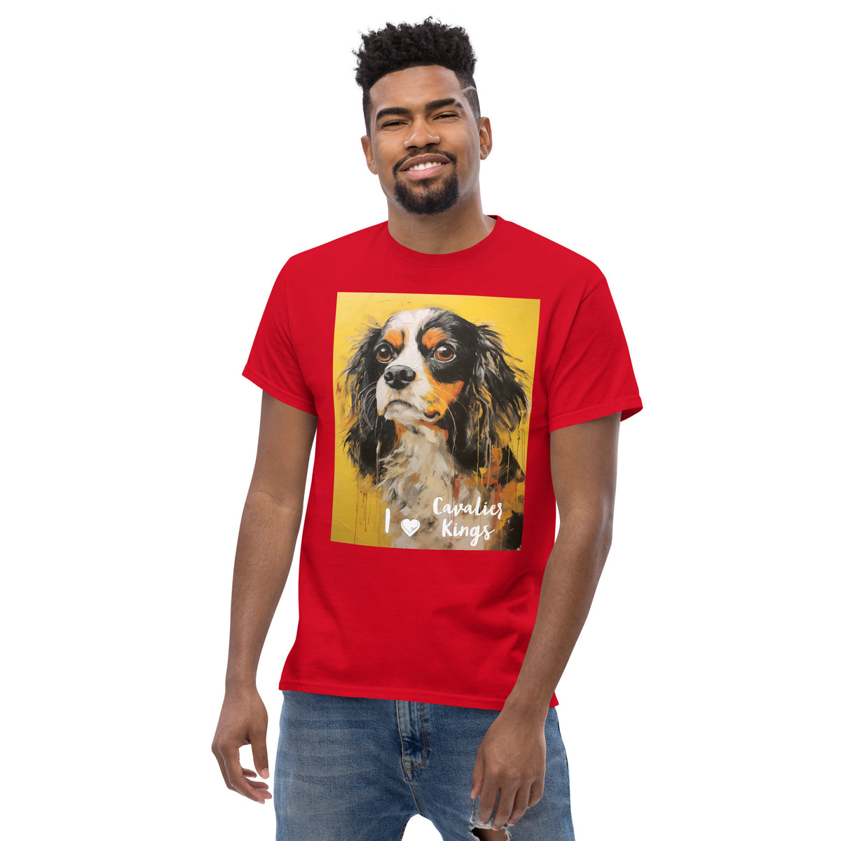 Men's classic tee - I ❤ DOGS - Cavalier King Charles Spaniel