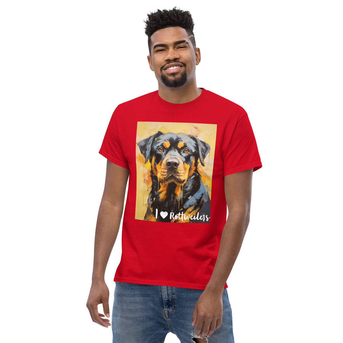 Men's classic tee - I ❤ DOGS - Rottweiler