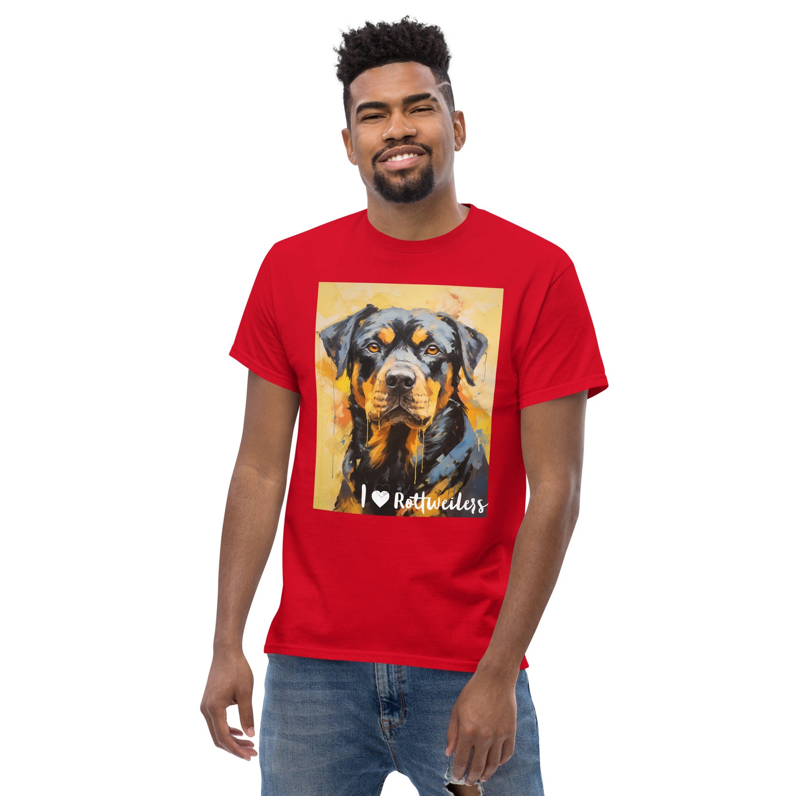 Men's classic tee - I ❤ DOGS - Rottweiler