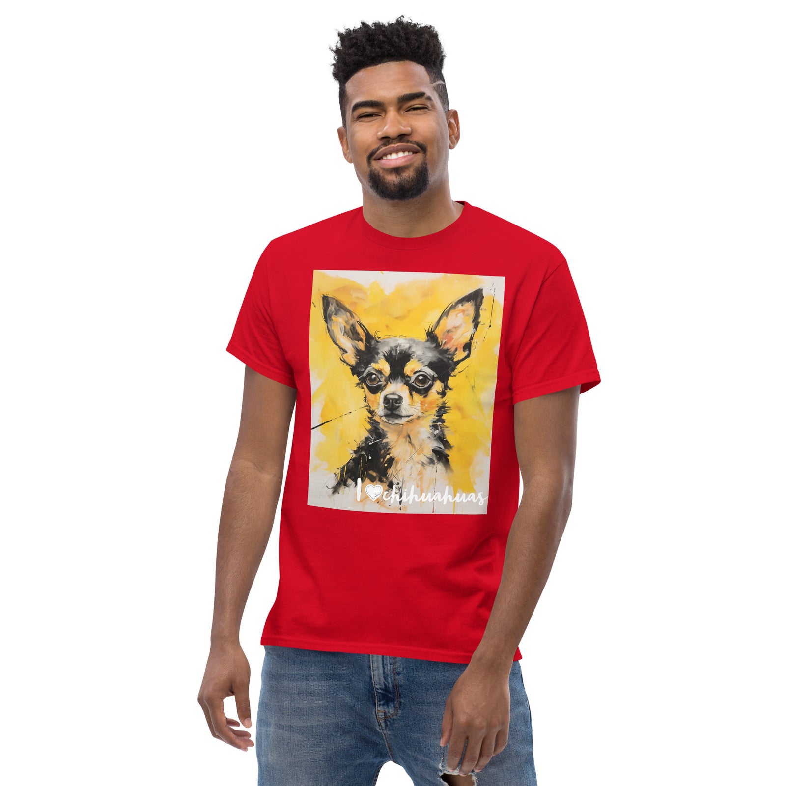 Men's classic tee - I ❤ DOGS - Chihuahua