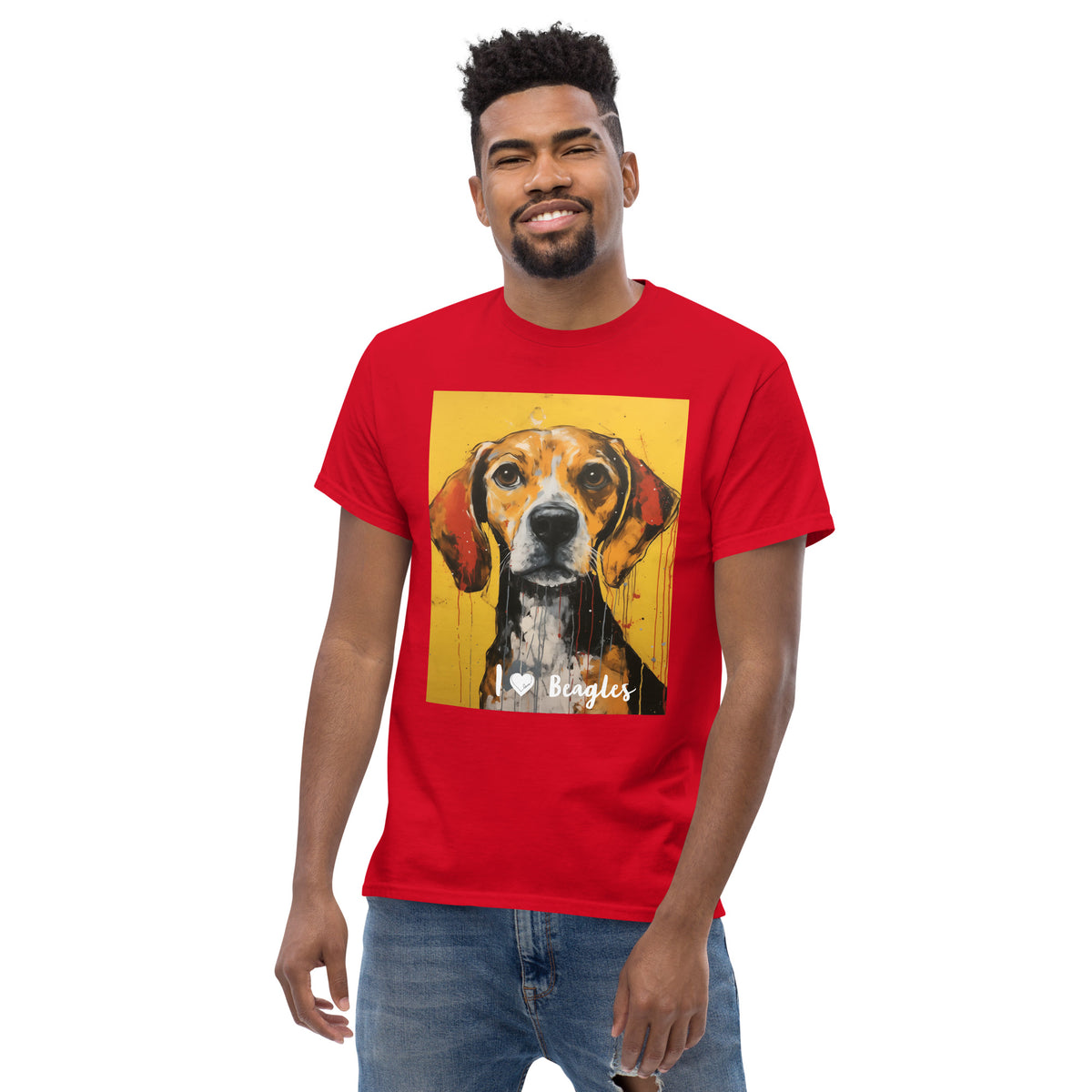 Men's classic tee - I ❤ DOGS - Beagle