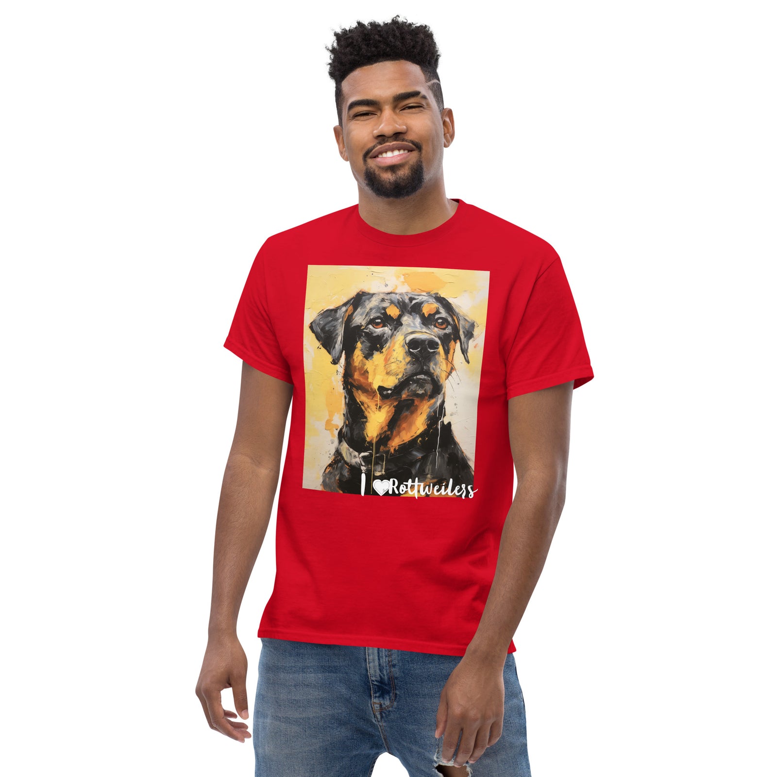 Men's classic tee - I ❤ DOGS - Rottweiler