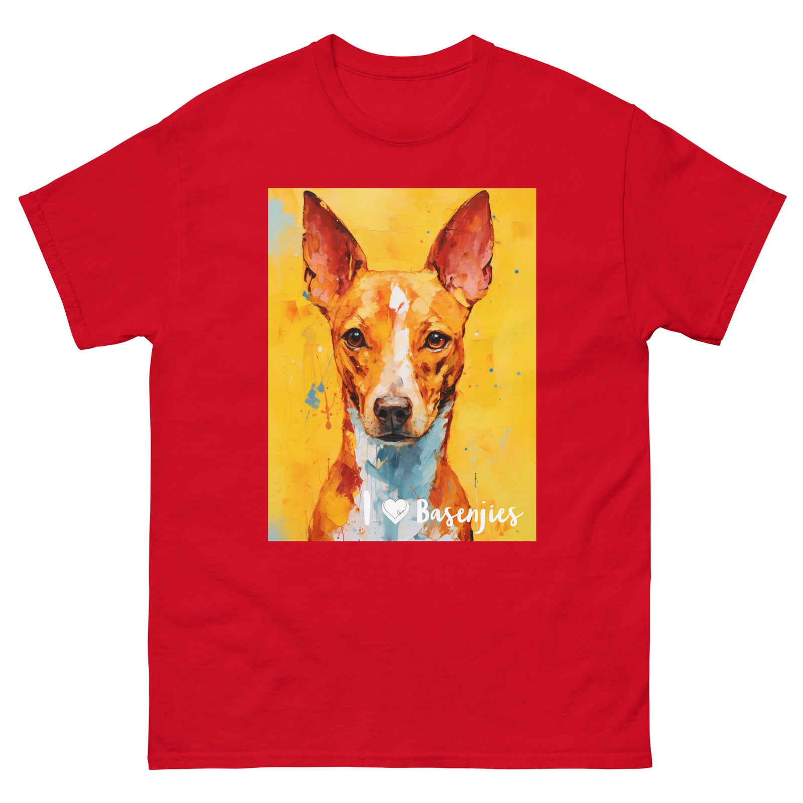 Men's classic tee - I ❤ DOGS - Basenji