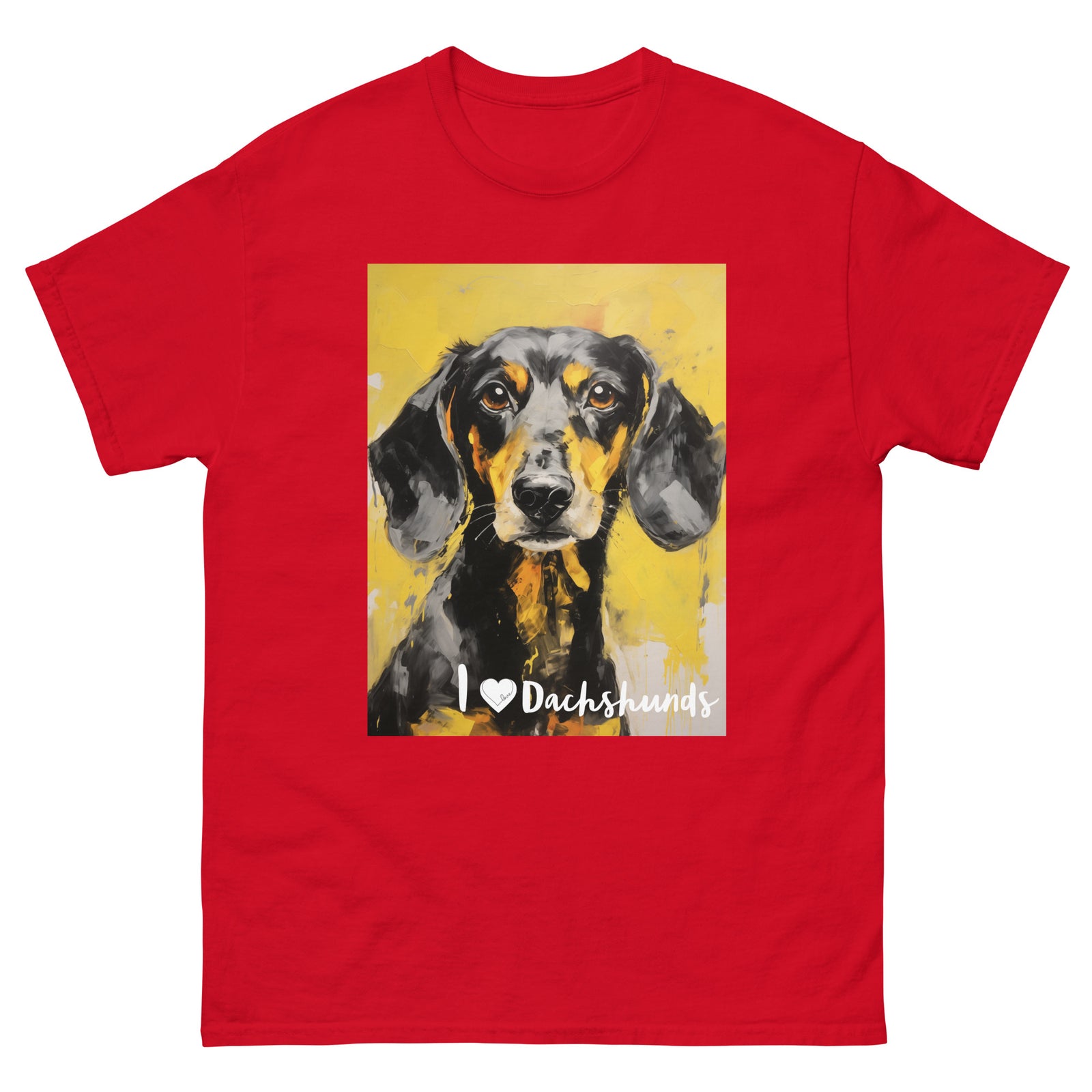 Men's classic tee - I ❤ DOGS - Dachshund