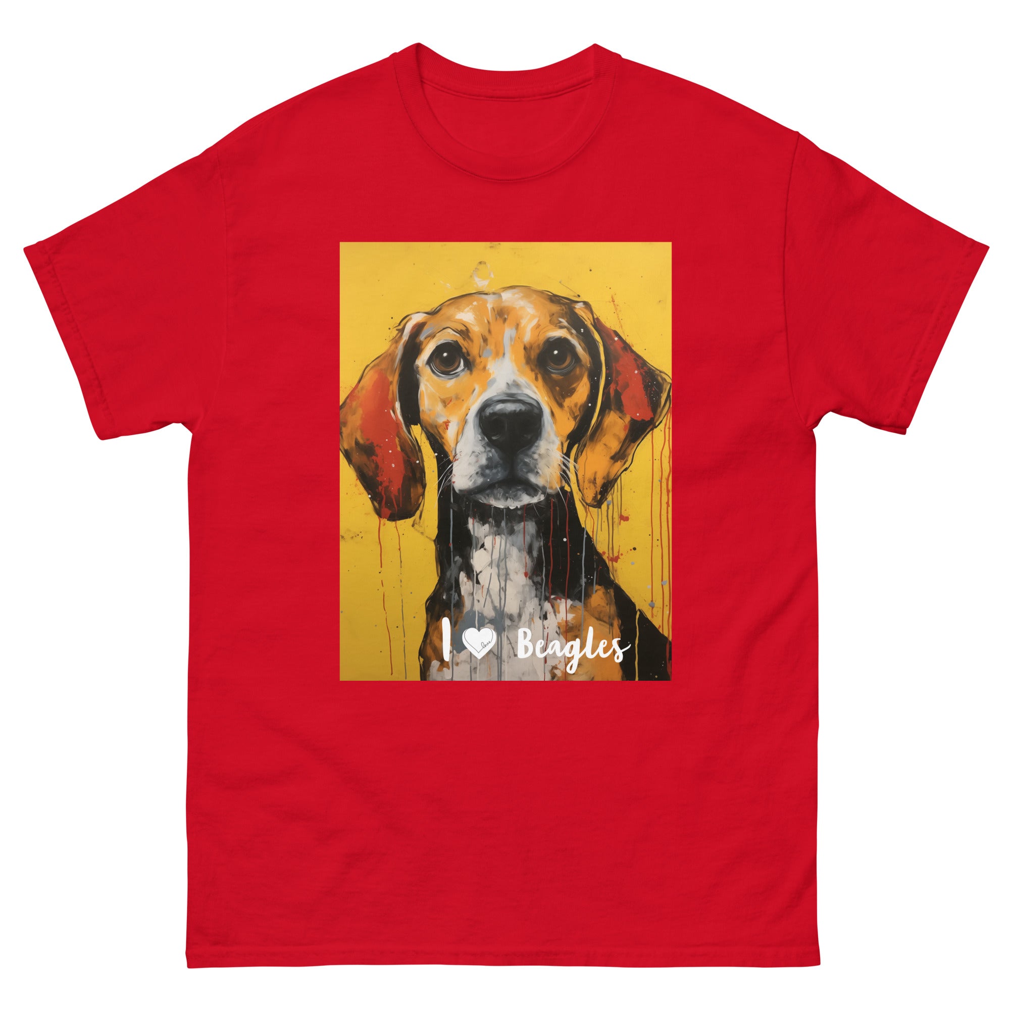 Men's classic tee - I ❤ DOGS - Beagle