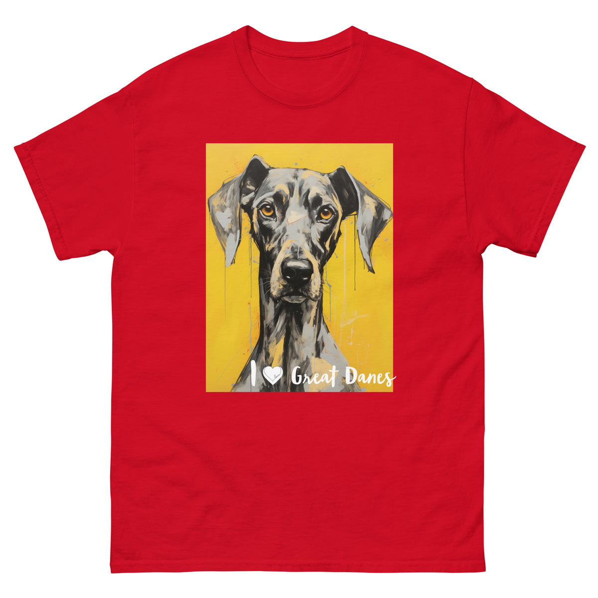 Men's classic tee - I ❤ DOGS - Great Dane