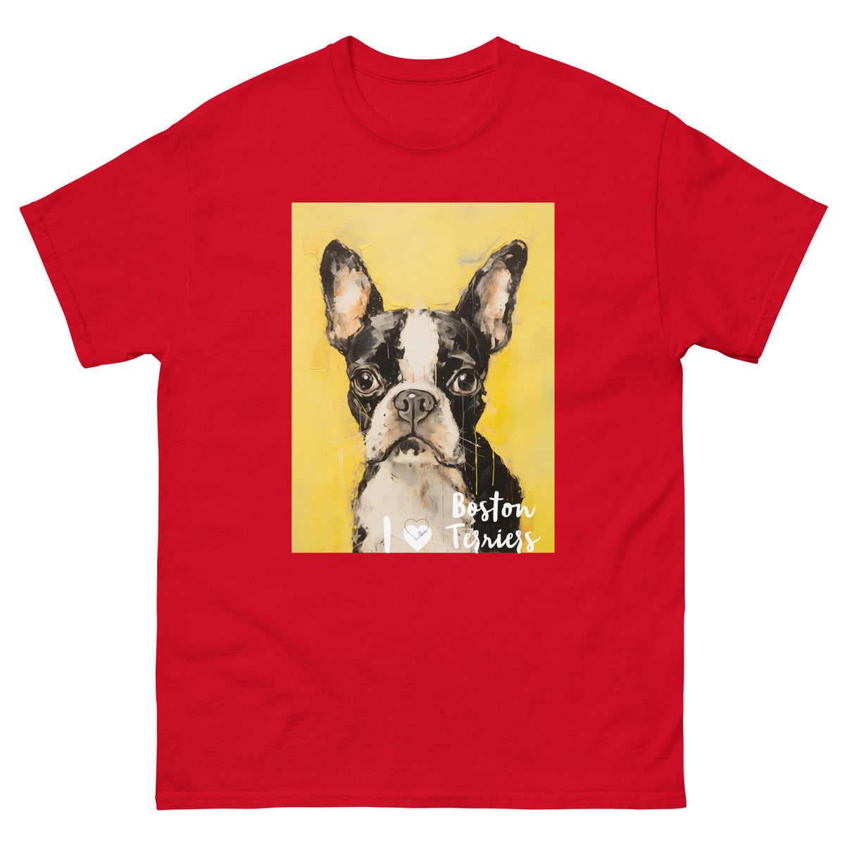 Men's classic tee - I ❤ DOGS - Boston Terrier