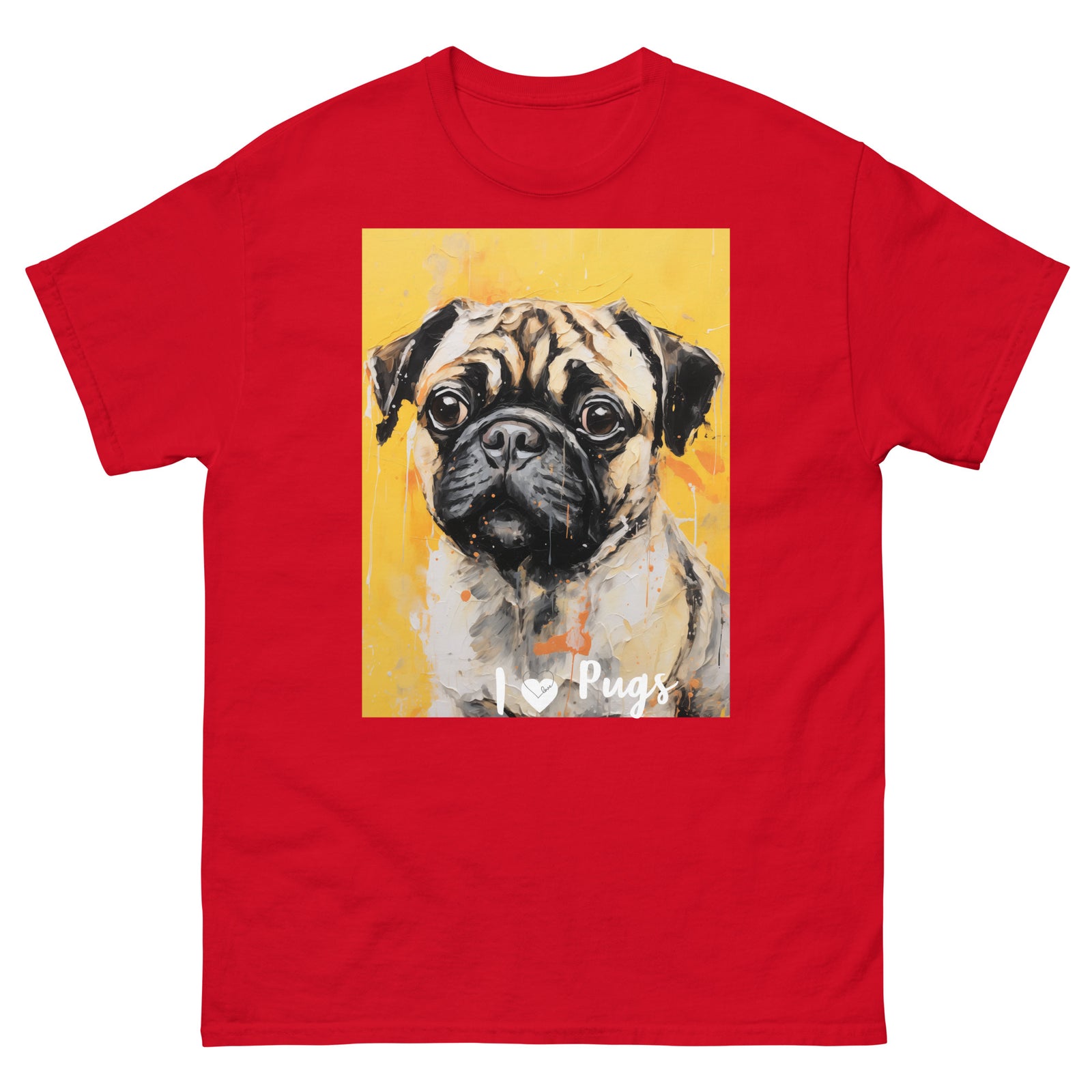 Men's classic tee - I ❤ DOGS - Pug