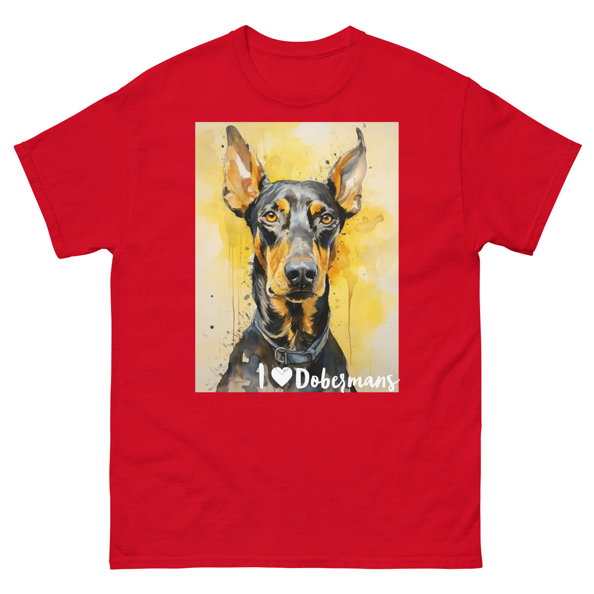 Men's classic tee - I ❤ DOGS - Doberman Pinscher