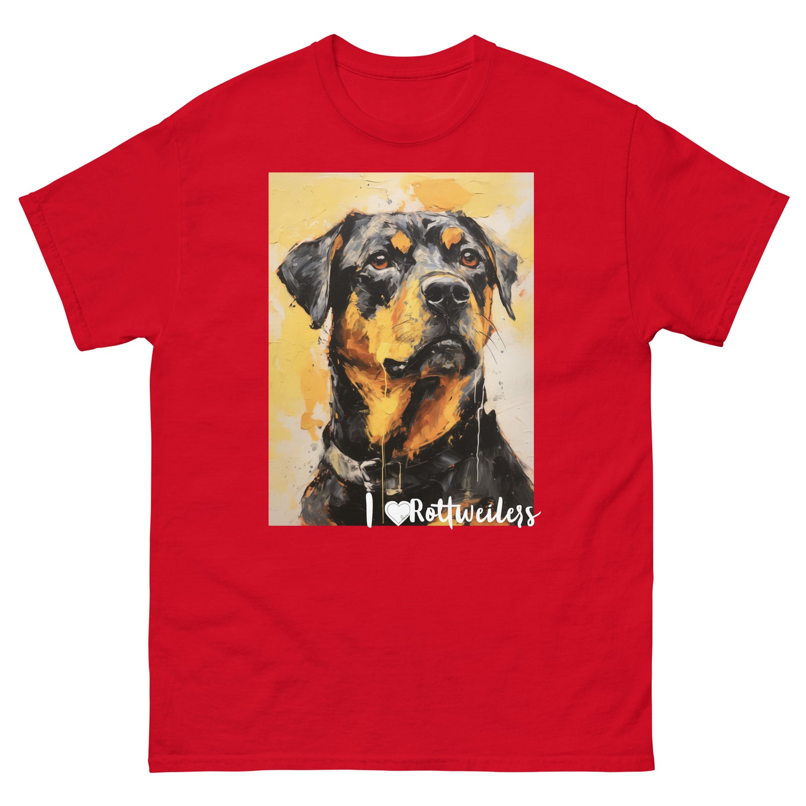 Men's classic tee - I ❤ DOGS - Rottweiler