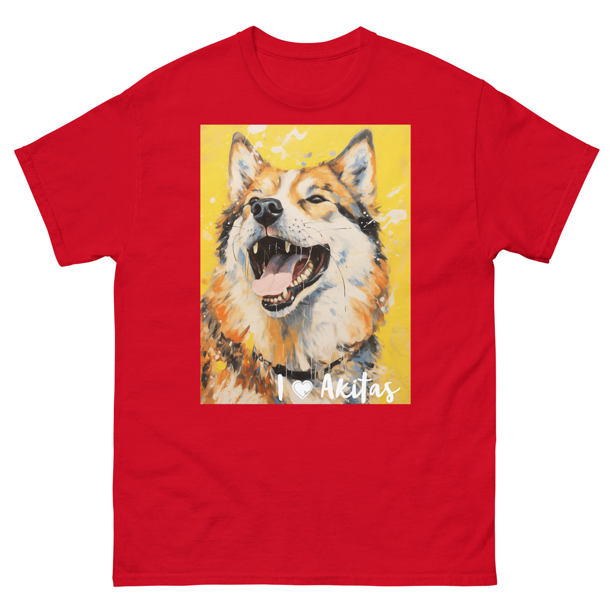 Men's classic tee - I ❤ DOGS - Akita