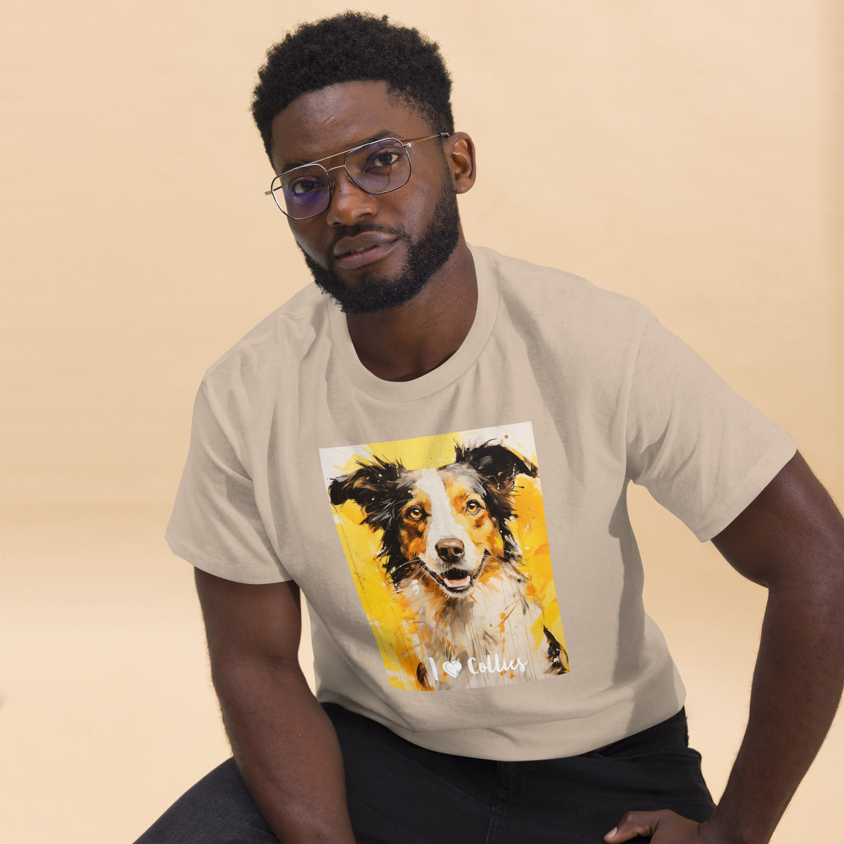 Men's classic tee - I ❤ DOGS - Border Collie