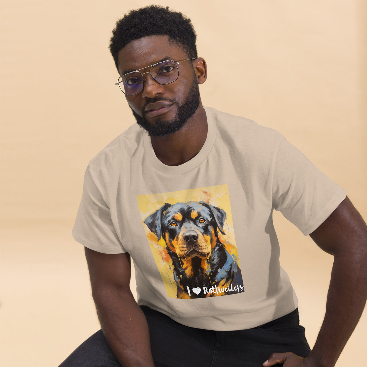 Men's classic tee - I ❤ DOGS - Rottweiler