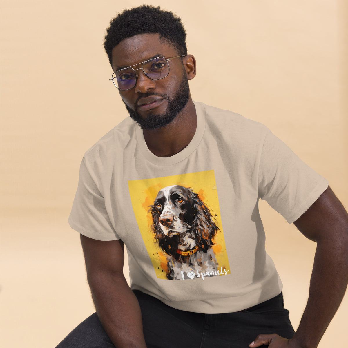 Men's classic tee - I ❤ DOGS - Cocker Spaniel (American)