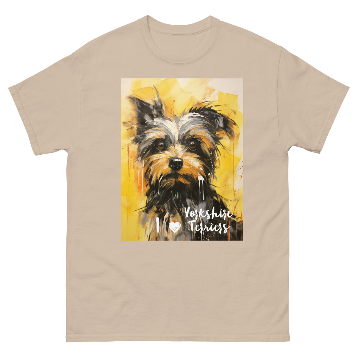Men's classic tee - I ❤ DOGS - Yorkshire Terrier