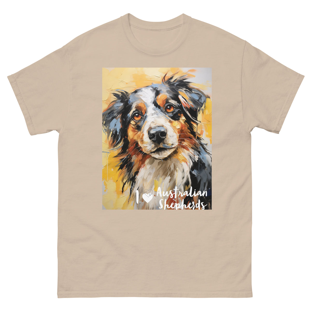 Men's classic tee - I ❤ DOGS - Australian Shepherd