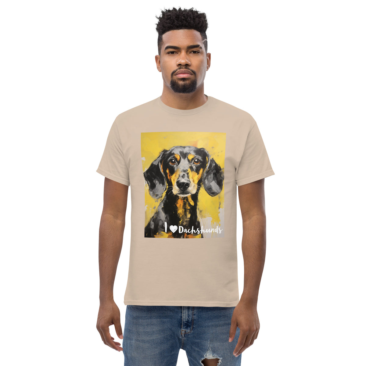 Men's classic tee - I ❤ DOGS - Dachshund