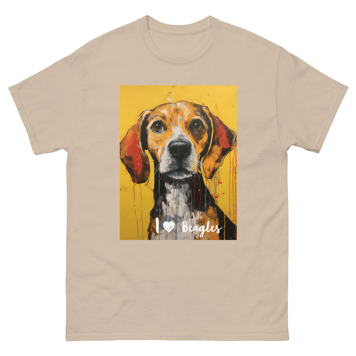 Men's classic tee - I ❤ DOGS - Beagle