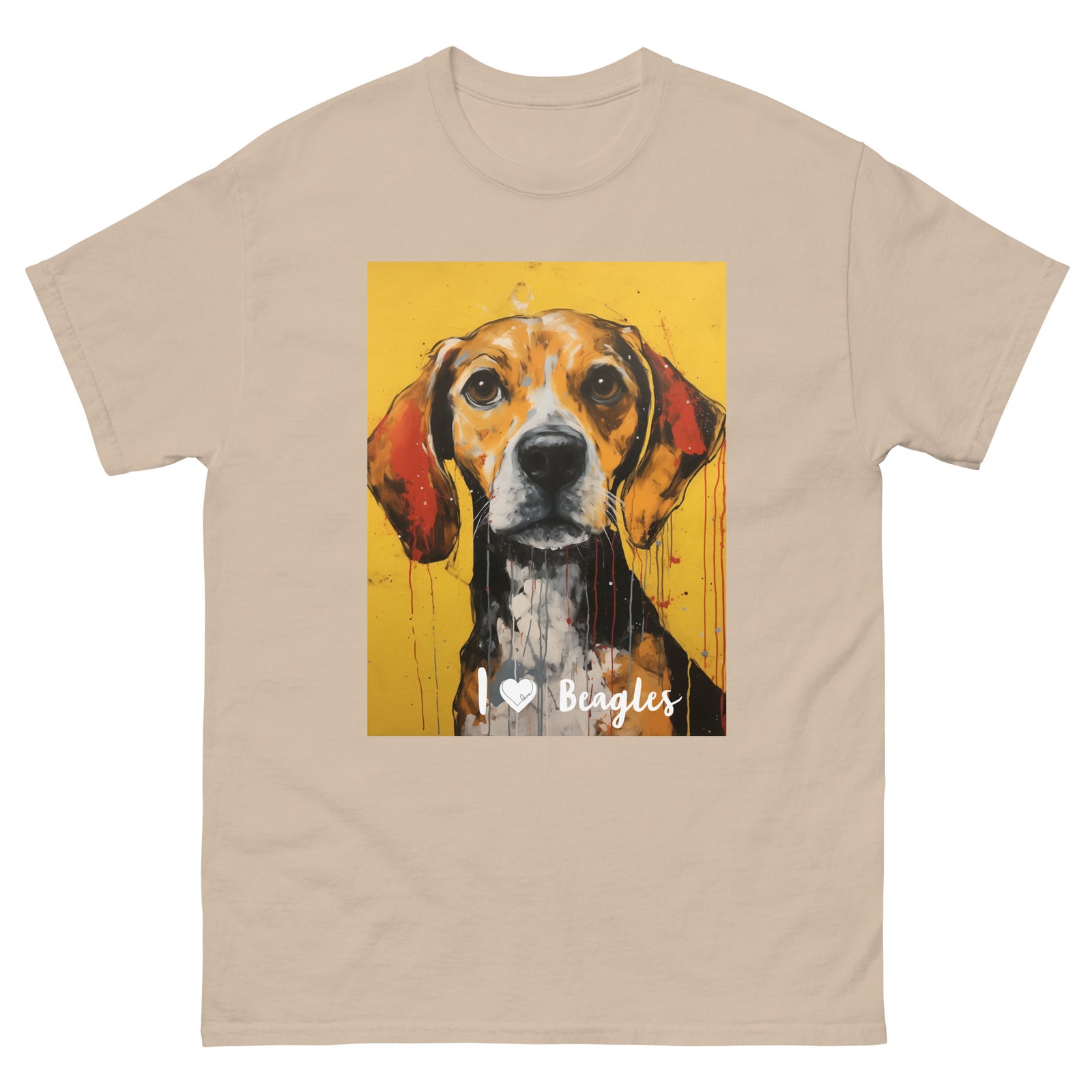 Men's classic tee - I ❤ DOGS - Beagle