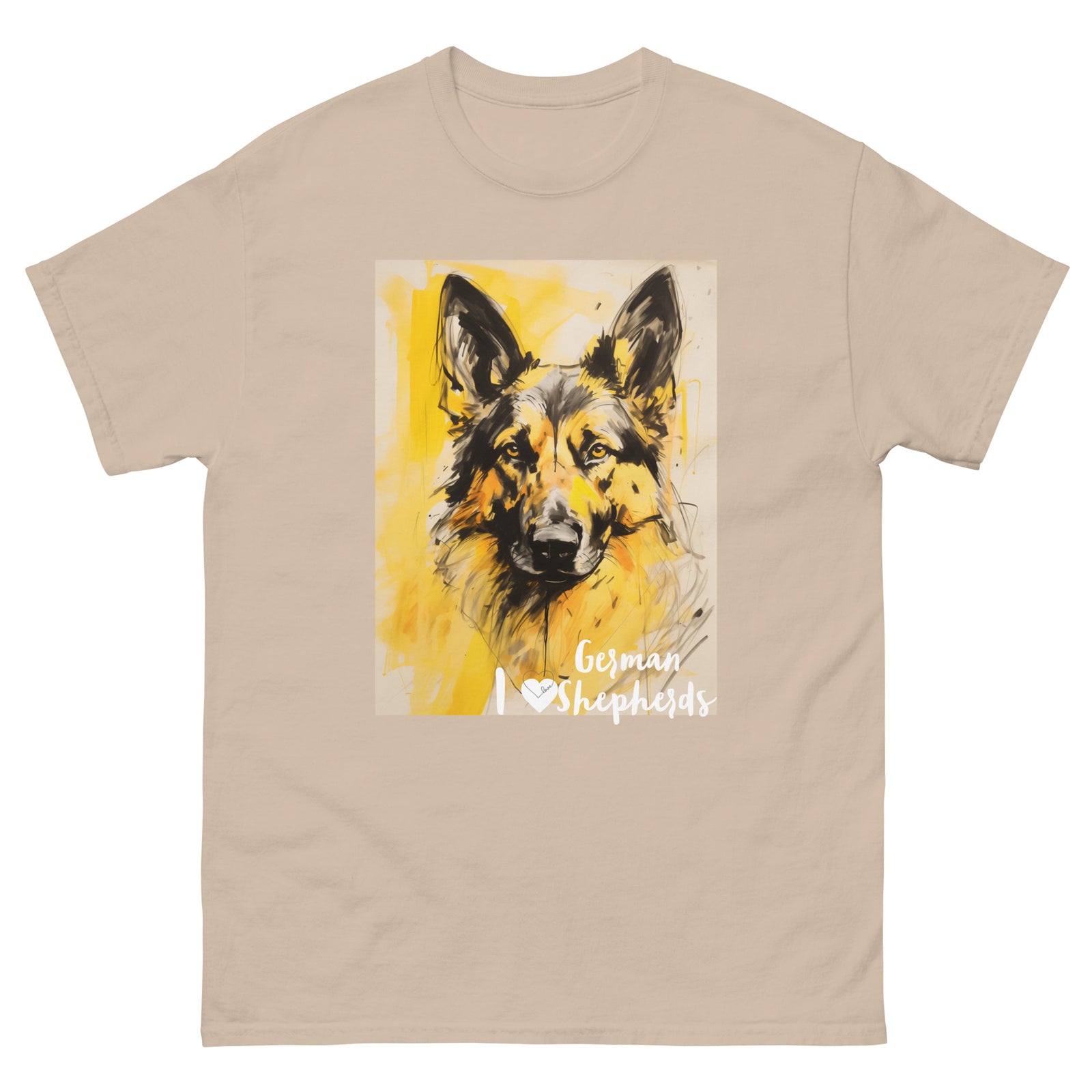 Men's classic tee - I ❤ DOGS - German Shepherd