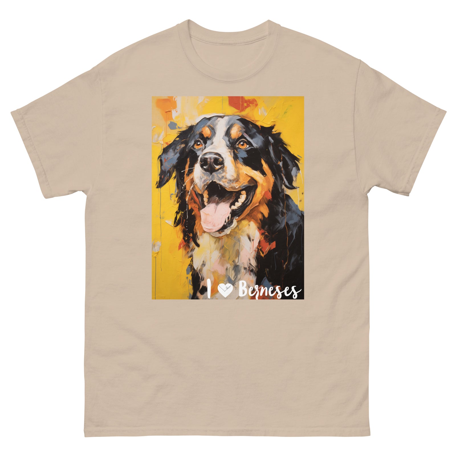 Men's classic tee - I ❤ DOGS - Bernese Mountain Dog