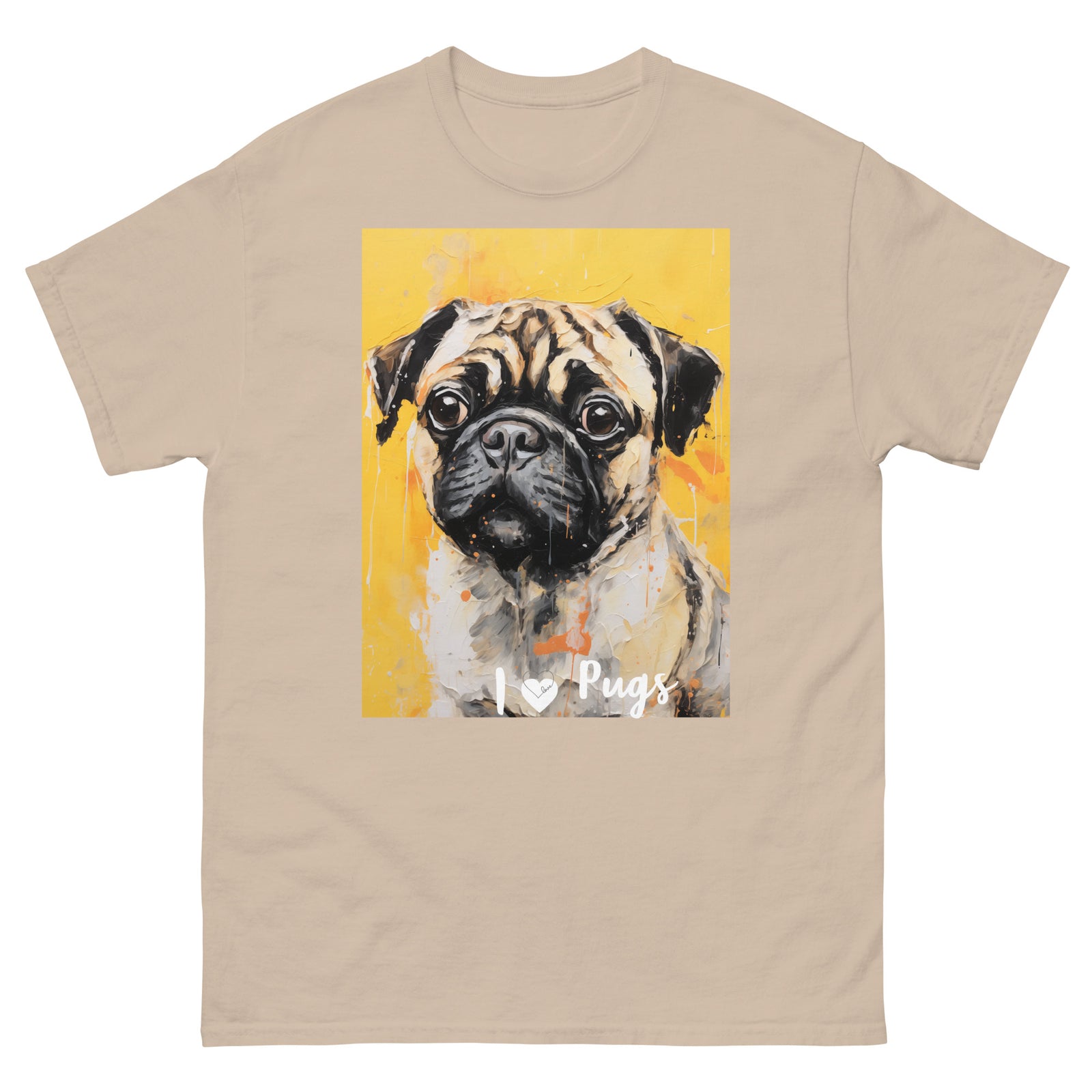 Men's classic tee - I ❤ DOGS - Pug