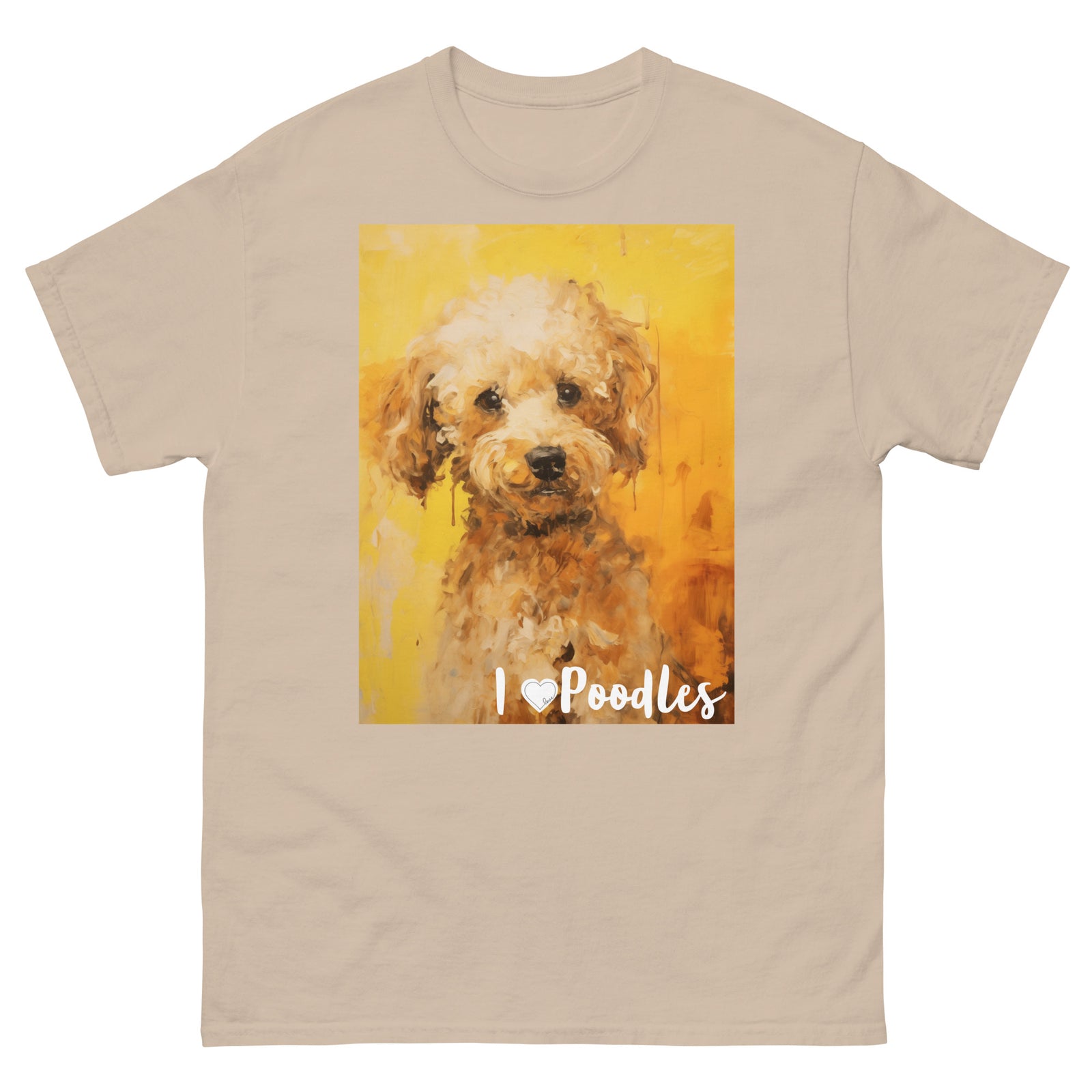 Men's classic tee - I ❤ DOGS - Poodle