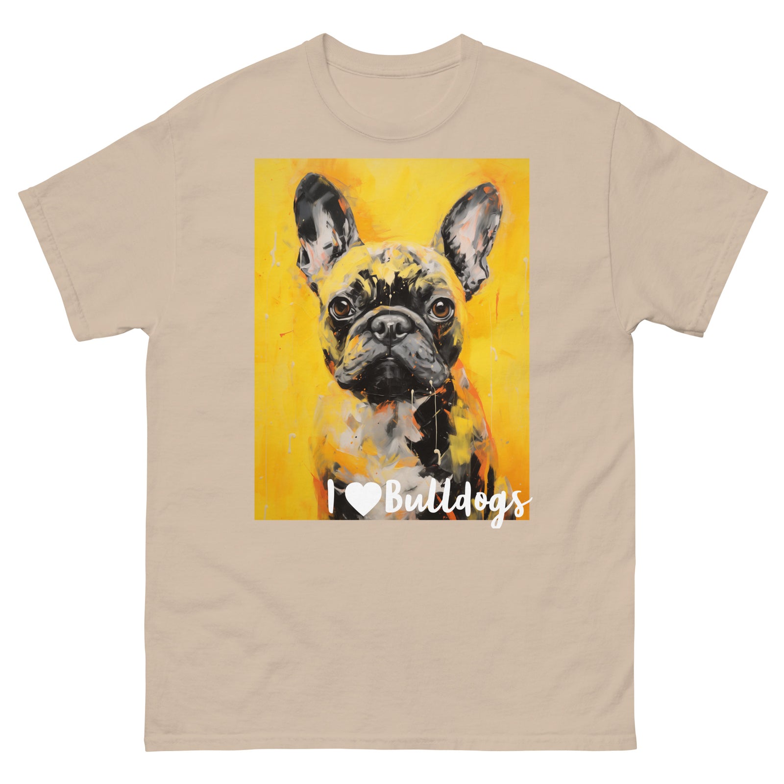Men's classic tee - I ❤ DOGS - French Bulldog
