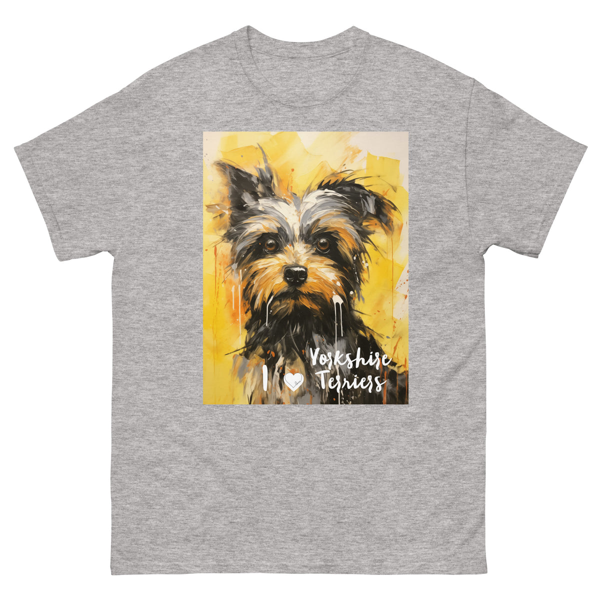 Men's classic tee - I ❤ DOGS - Yorkshire Terrier