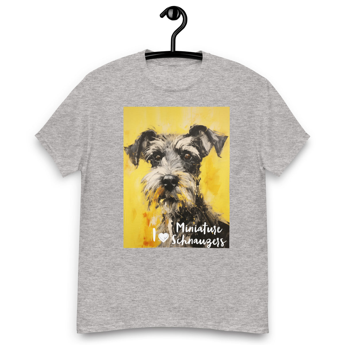 Men's classic tee - I ❤ DOGS - Miniature Schnauzer