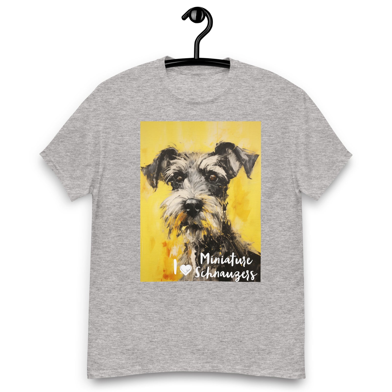 Men's classic tee - I ❤ DOGS - Miniature Schnauzer