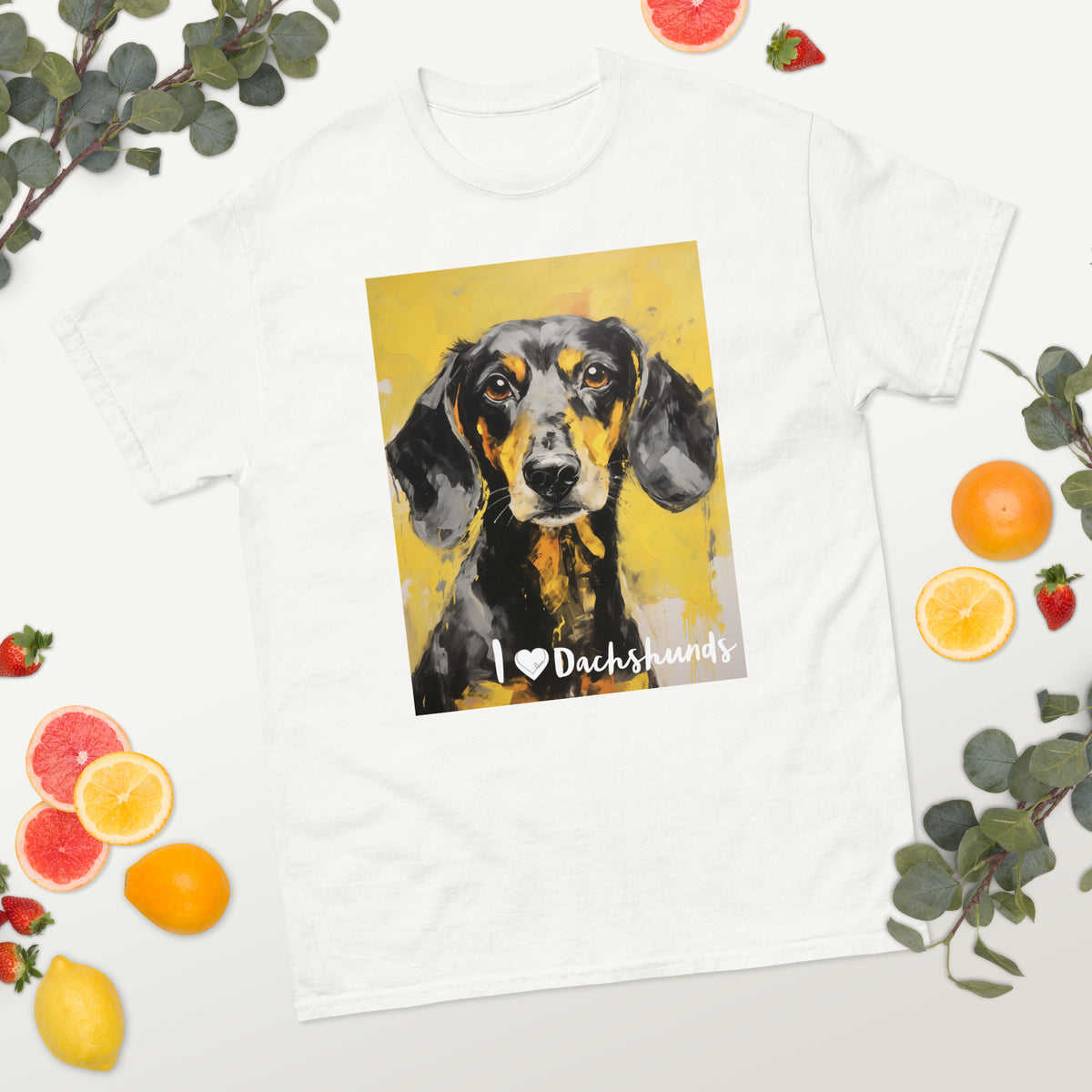 Men's classic tee - I ❤ DOGS - Dachshund