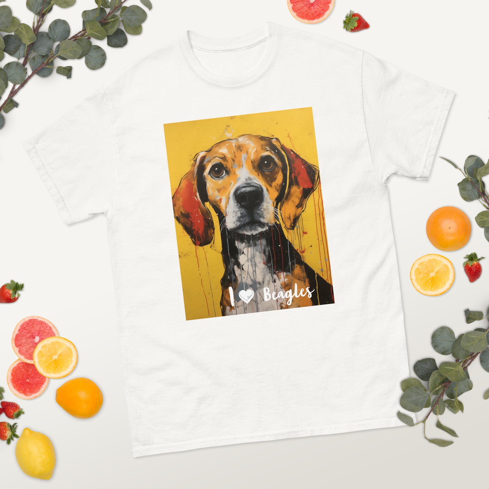 Men's classic tee - I ❤ DOGS - Beagle