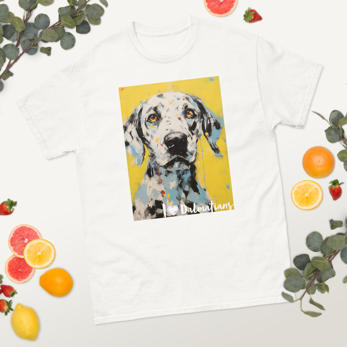 Men's classic tee - I ❤ DOGS - Dalmatian