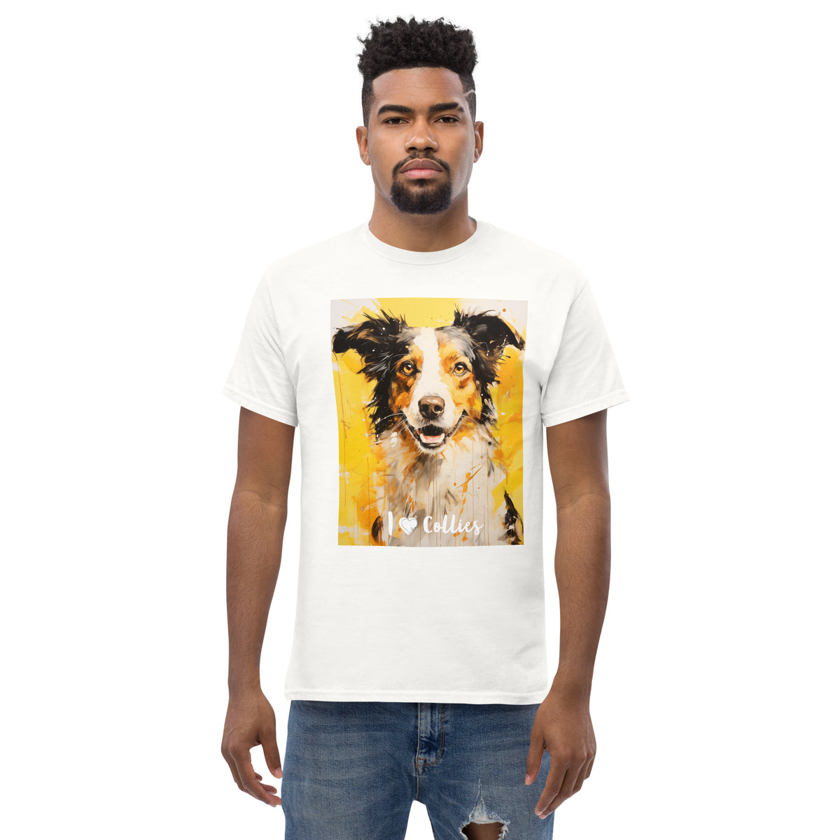 Men's classic tee - I ❤ DOGS - Border Collie