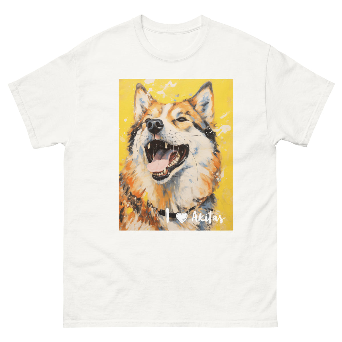 Men's classic tee - I ❤ DOGS - Akita