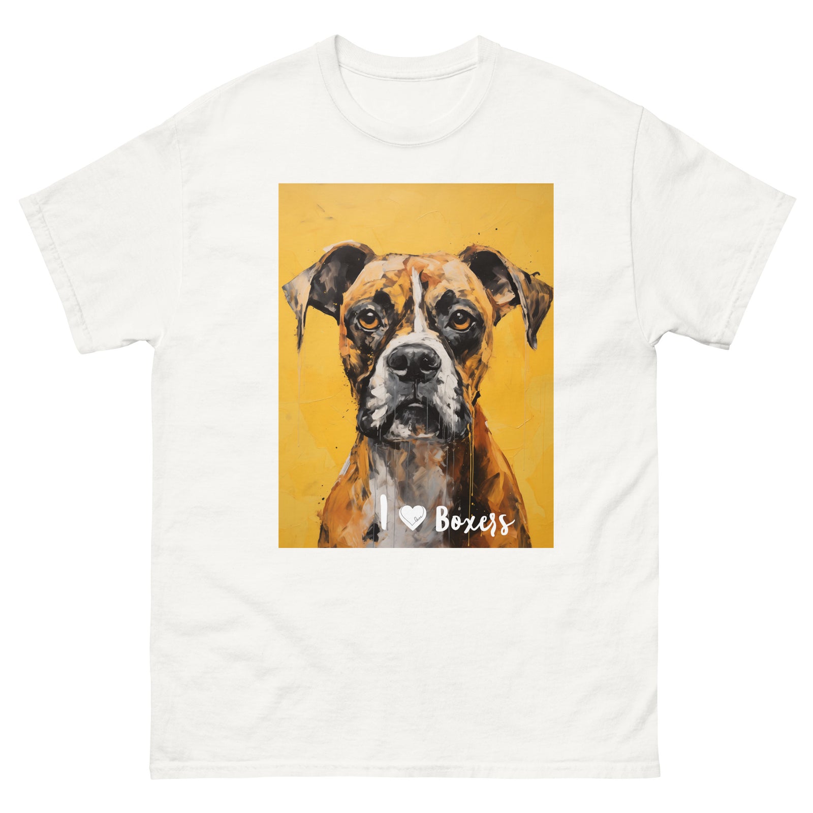 Men's classic tee - I ❤ DOGS - Boxer