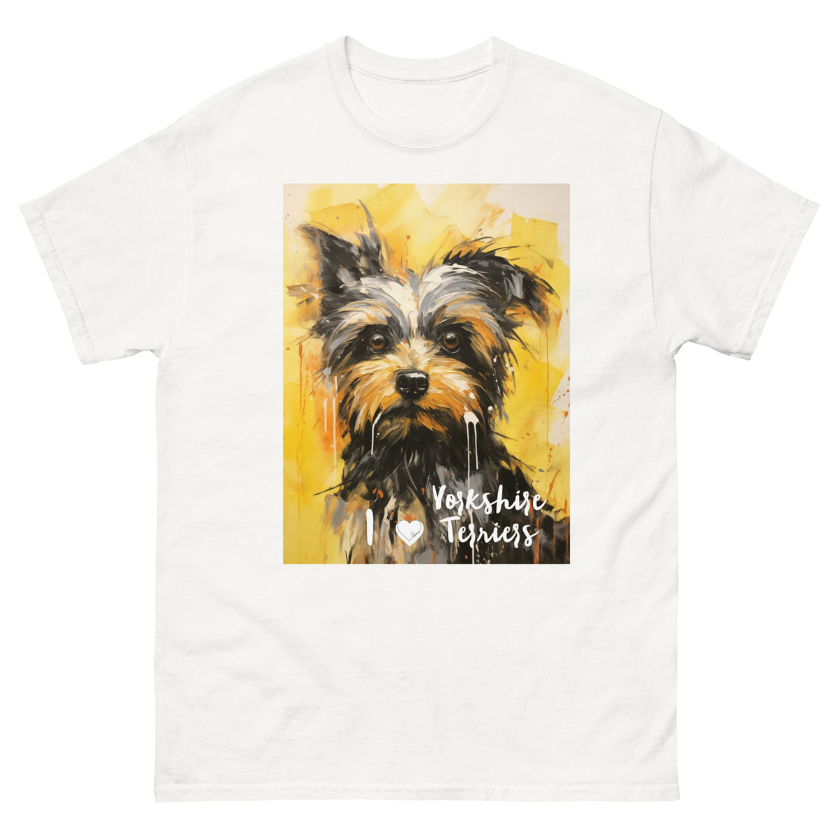 Men's classic tee - I ❤ DOGS - Yorkshire Terrier