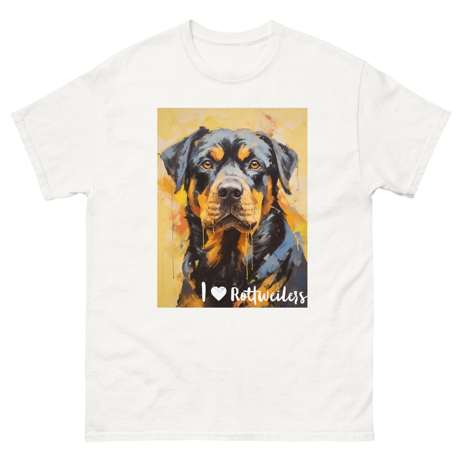 Men's classic tee - I ❤ DOGS - Rottweiler