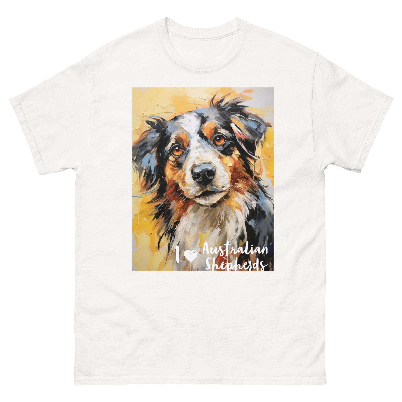 Men's classic tee - I ❤ DOGS - Australian Shepherd