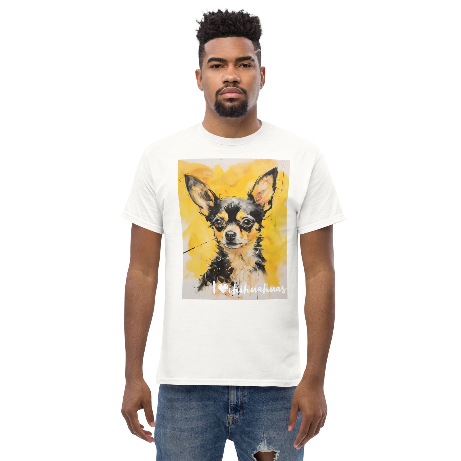 Men's classic tee - I ❤ DOGS - Chihuahua
