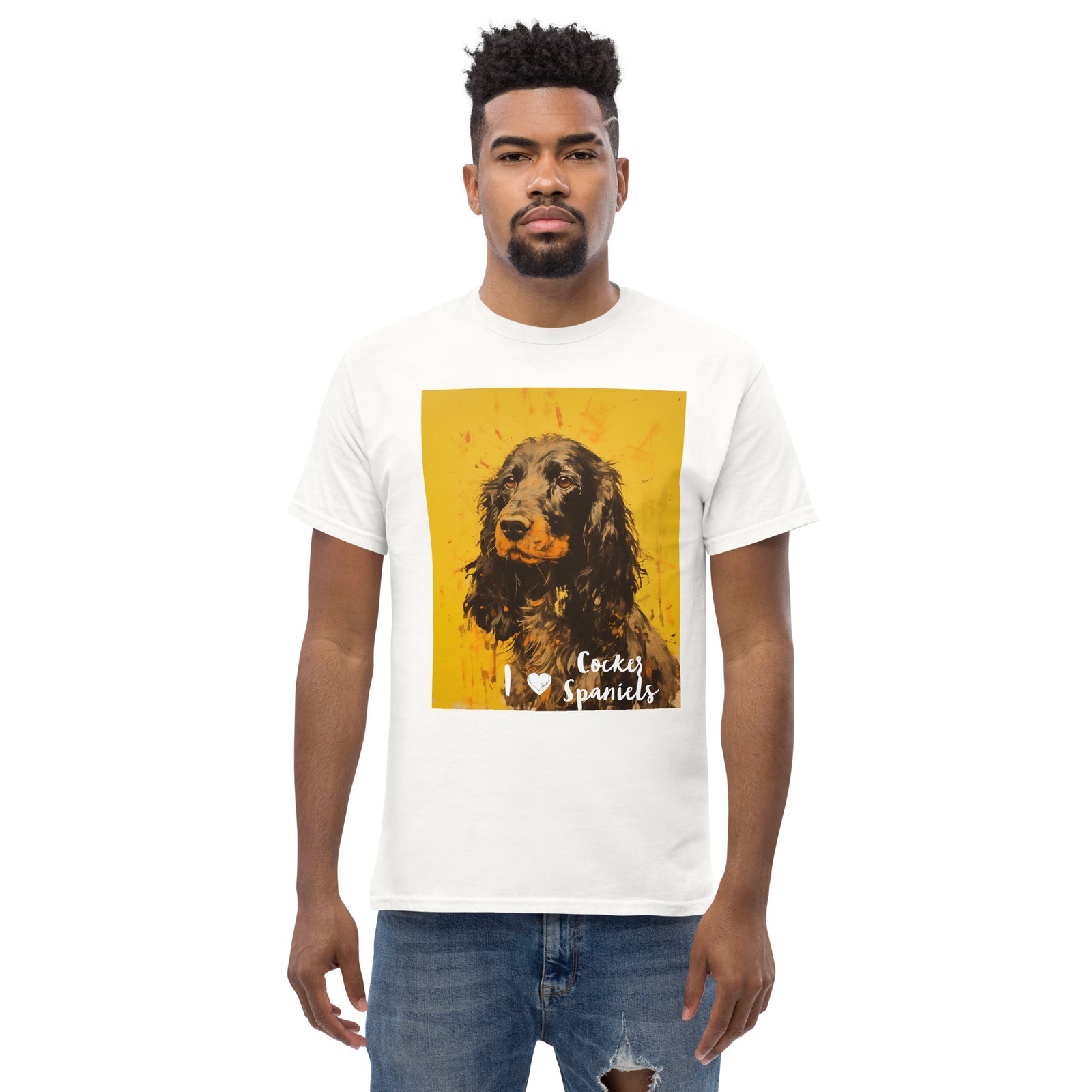Men's classic tee - I ❤ DOGS - English Springer Spaniel