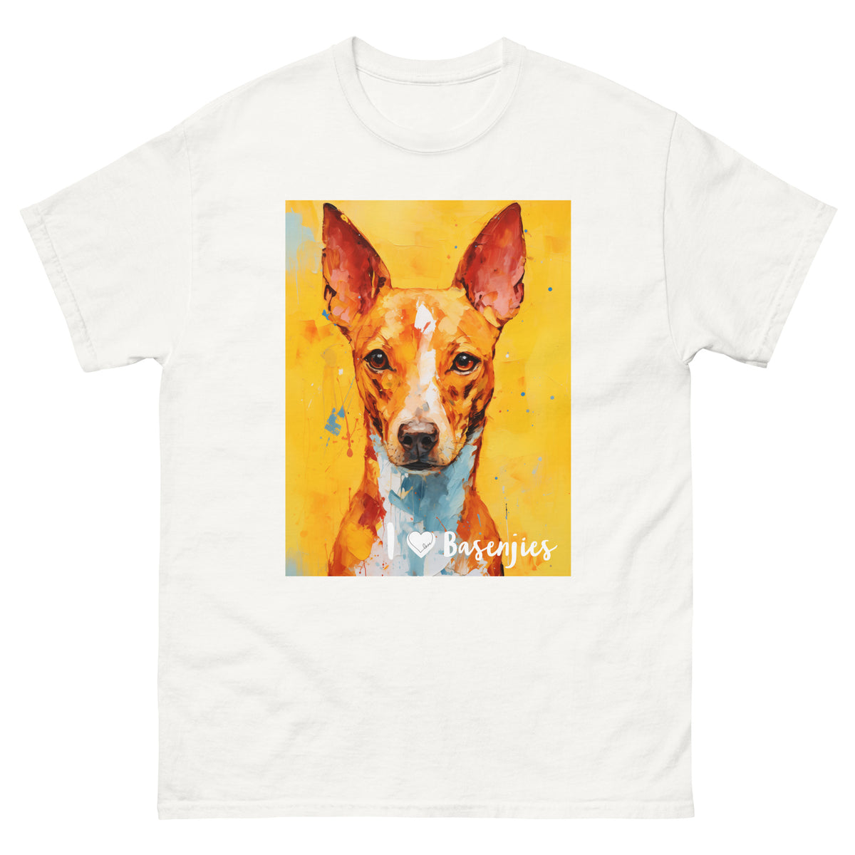 Men's classic tee - I ❤ DOGS - Basenji