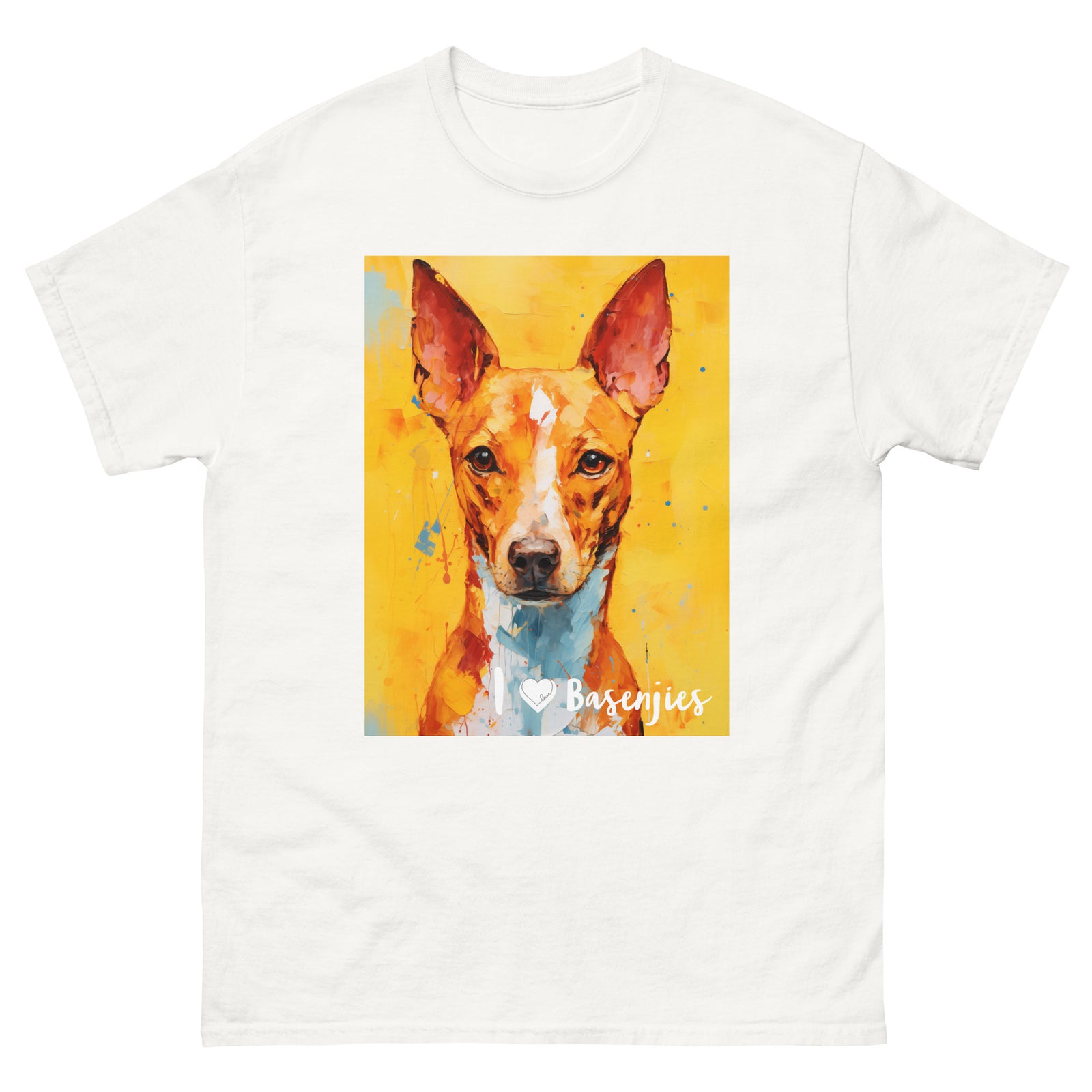 Men's classic tee - I ❤ DOGS - Basenji