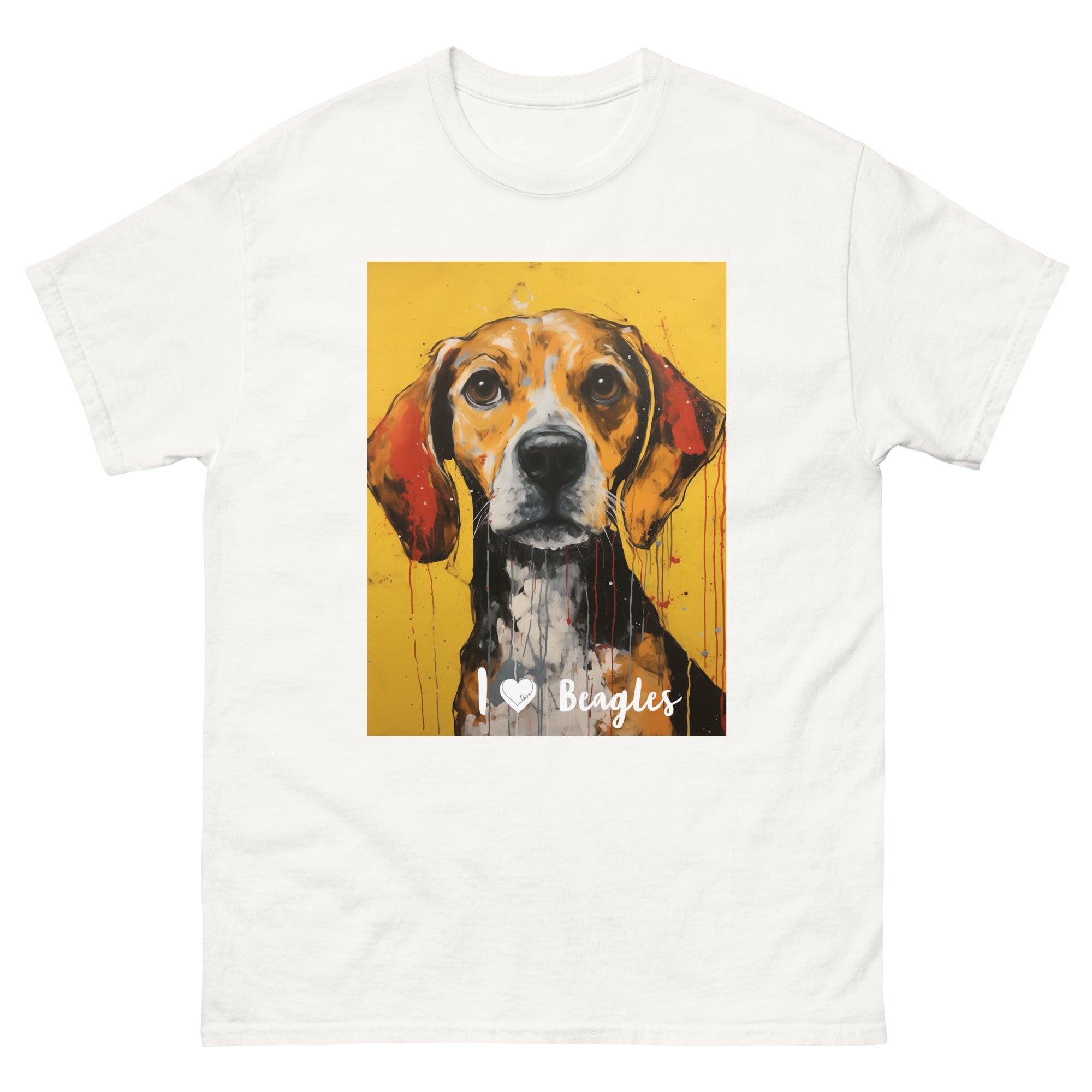 Men's classic tee - I ❤ DOGS - Beagle