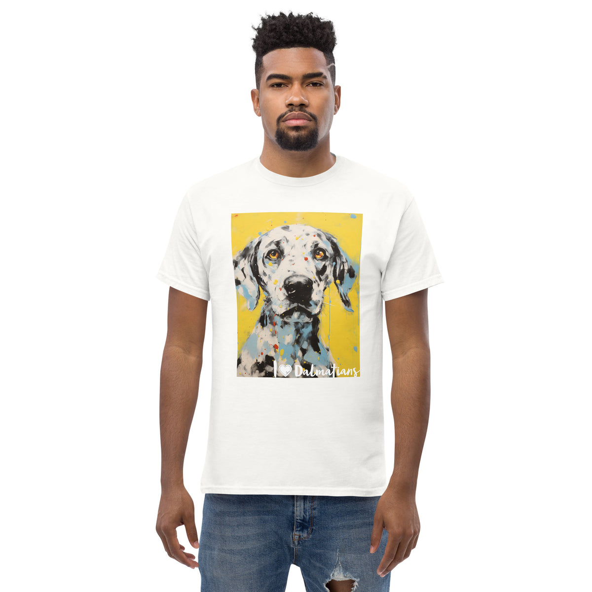 Men's classic tee - I ❤ DOGS - Dalmatian
