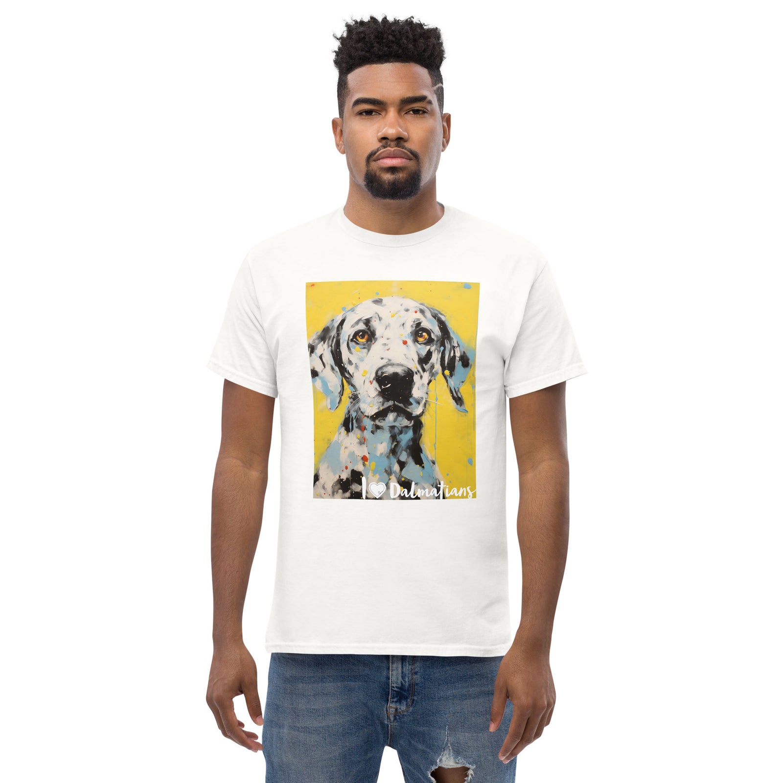 Men's classic tee - I ❤ DOGS - Dalmatian