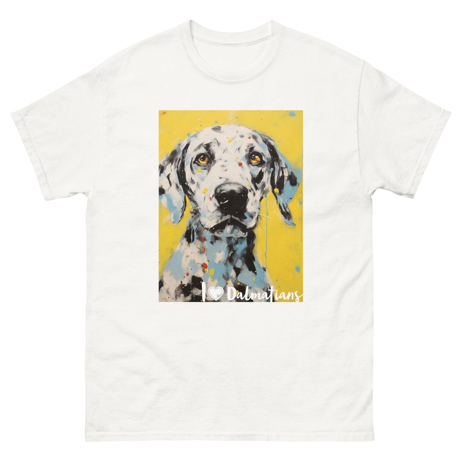 Men's classic tee - I ❤ DOGS - Dalmatian