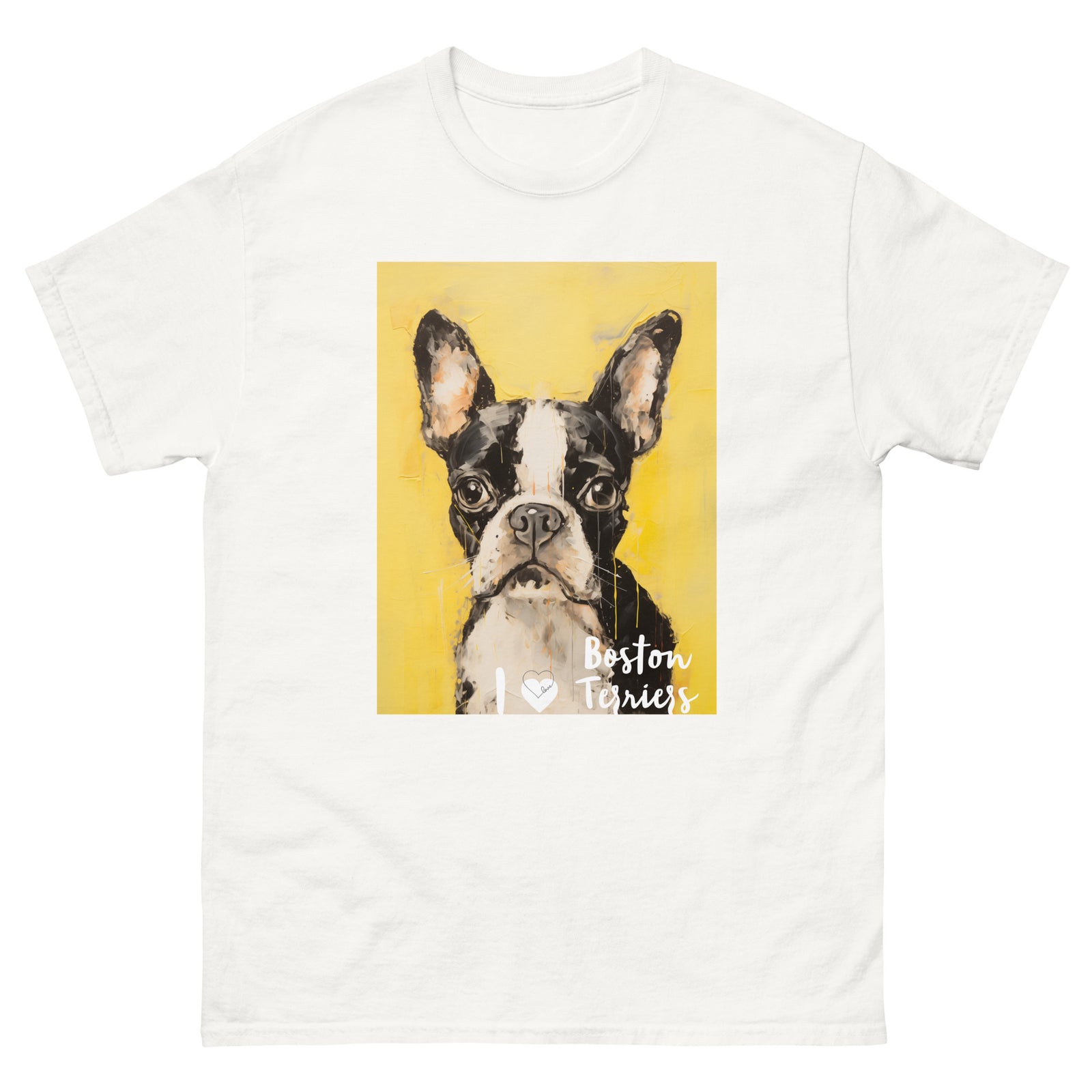 Men's classic tee - I ❤ DOGS - Boston Terrier